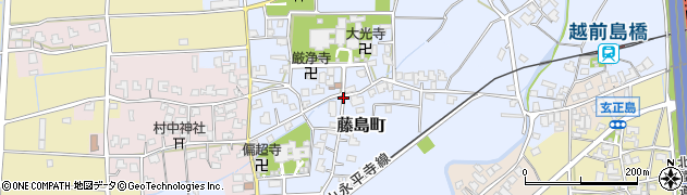 福井県福井市藤島町周辺の地図
