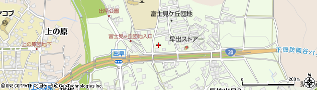 長野県岡谷市長地（富士見ケ丘）周辺の地図