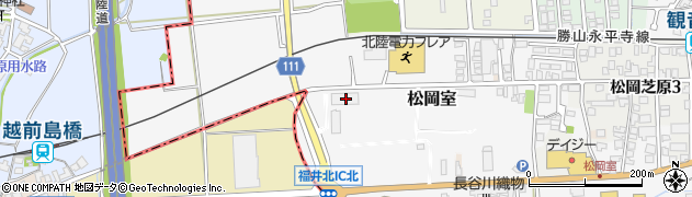 福井県吉田郡永平寺町松岡室22周辺の地図