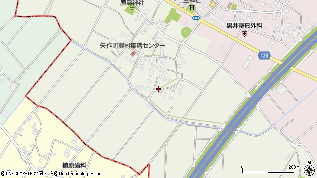 〒300-0801 茨城県土浦市矢作の地図