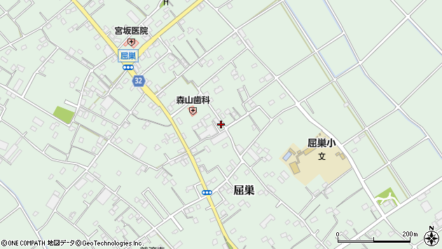 〒365-0014 埼玉県鴻巣市屈巣の地図