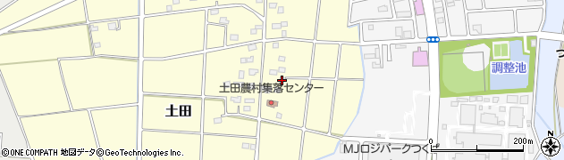 茨城県つくば市土田22周辺の地図