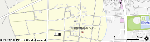 茨城県つくば市土田23周辺の地図