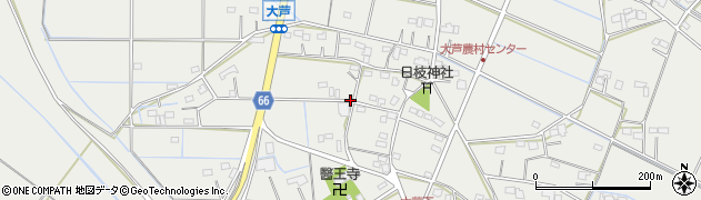 埼玉県鴻巣市大芦周辺の地図