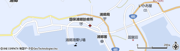 浦郷周辺の地図