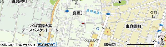 茨城県土浦市真鍋3丁目周辺の地図