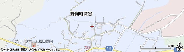 福井県勝山市野向町深谷周辺の地図