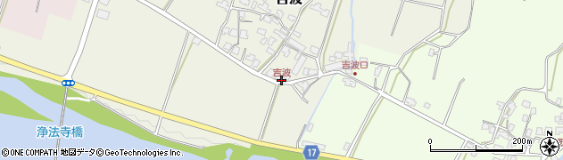 吉波周辺の地図