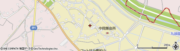 埼玉県東松山市岡周辺の地図