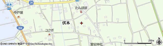 茨城県猿島郡境町伏木周辺の地図