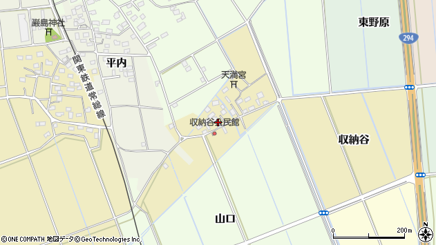 〒300-2713 茨城県常総市収納谷の地図