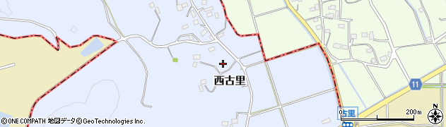 埼玉県小川町（比企郡）西古里周辺の地図