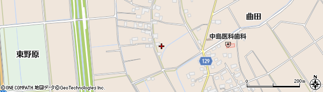 茨城県常総市曲田437周辺の地図