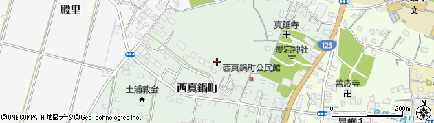 茨城県土浦市西真鍋町周辺の地図