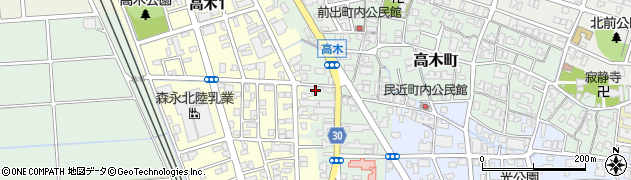 福井県福井市高木町101周辺の地図