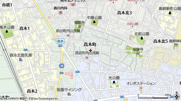 〒910-0806 福井県福井市高木町の地図