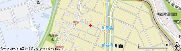 埼玉県鴻巣市川面周辺の地図