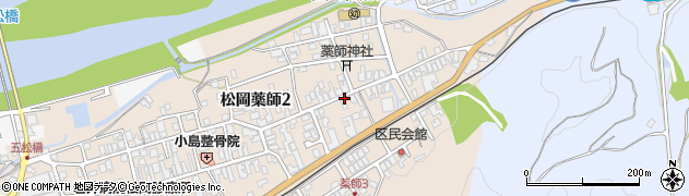 福井県吉田郡永平寺町松岡薬師周辺の地図