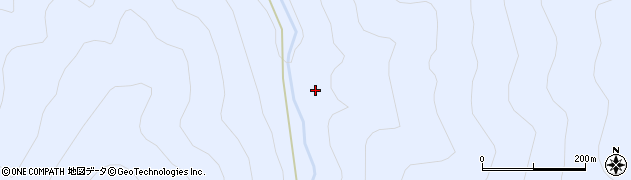 樫俣沢周辺の地図
