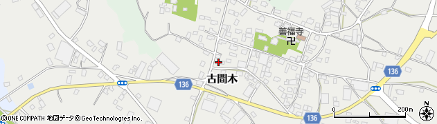 茨城県常総市古間木406周辺の地図