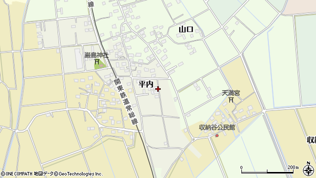 〒300-2714 茨城県常総市平内の地図