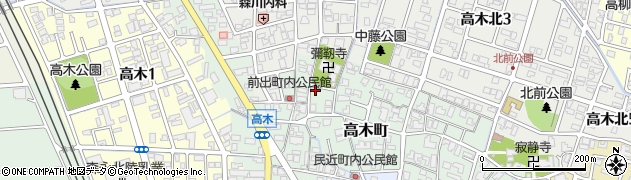福井県福井市高木町54周辺の地図