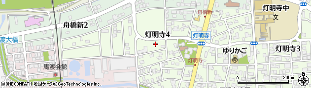 福井県福井市灯明寺4丁目周辺の地図