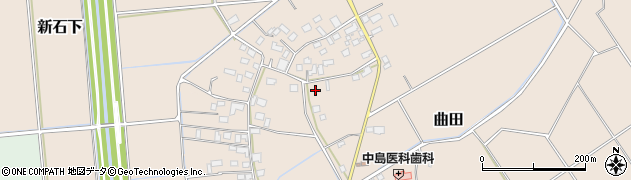 茨城県常総市曲田411周辺の地図