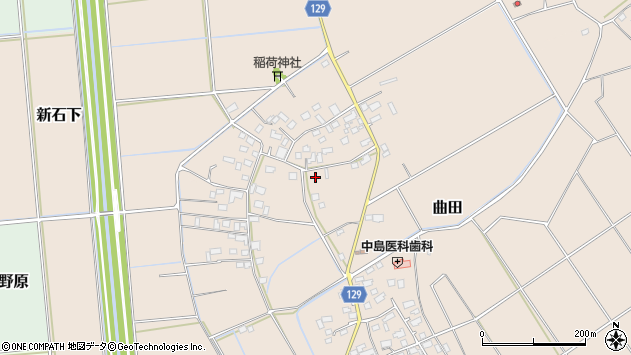 〒300-2712 茨城県常総市曲田の地図