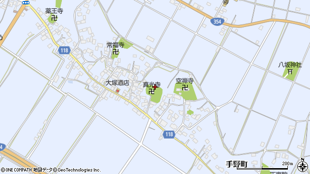 〒300-0025 茨城県土浦市手野町の地図