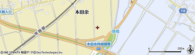 茨城県土浦市木田余43周辺の地図