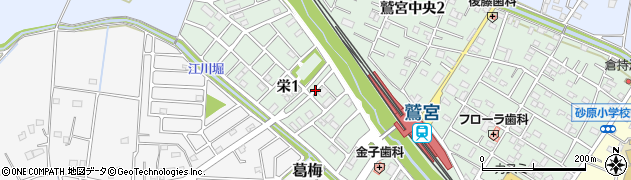 埼玉県久喜市栄周辺の地図