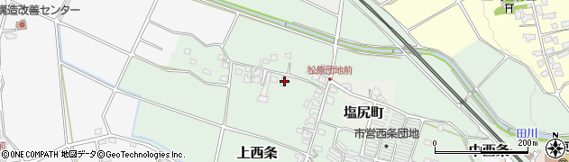 長野県塩尻市上西条114周辺の地図