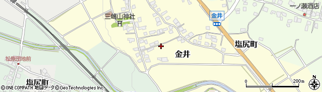 長野県塩尻市金井周辺の地図