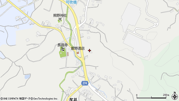 〒369-1215 埼玉県大里郡寄居町牟礼の地図