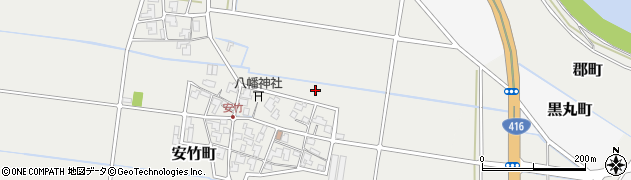 福井県福井市安竹町周辺の地図