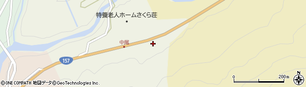 福井県勝山市北谷町中尾周辺の地図