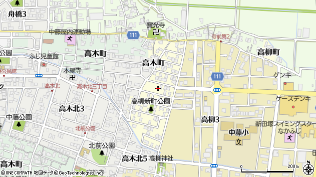 〒910-0803 福井県福井市高柳町の地図