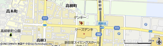 ゲンキー株式会社　中藤店周辺の地図