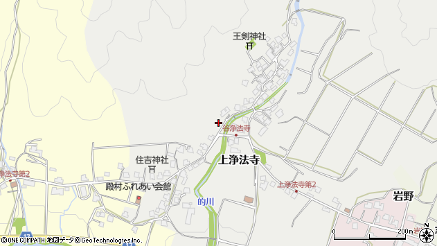 〒910-1203 福井県吉田郡永平寺町上浄法寺の地図