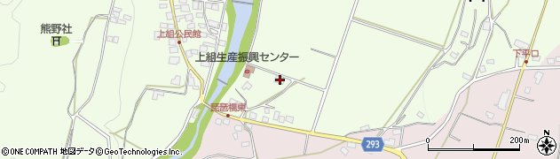 長野県塩尻市上組747周辺の地図