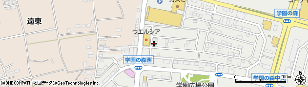茨城県つくば市学園の森周辺の地図
