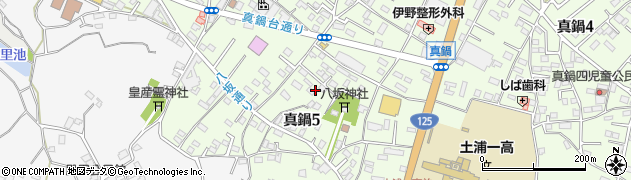 茨城県土浦市真鍋5丁目周辺の地図
