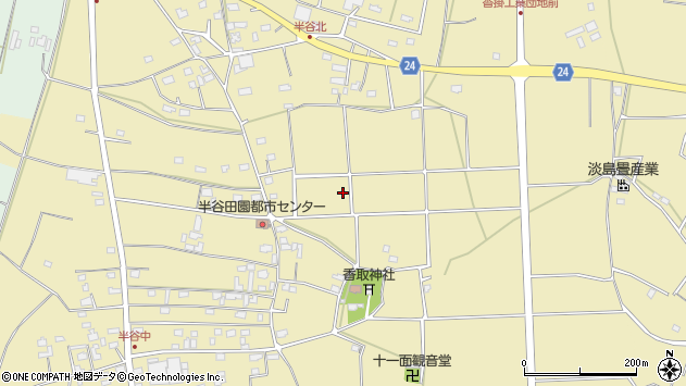 〒306-0651 茨城県坂東市半谷の地図