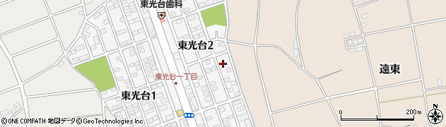 茨城県つくば市東光台2丁目周辺の地図