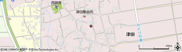 埼玉県熊谷市津田周辺の地図
