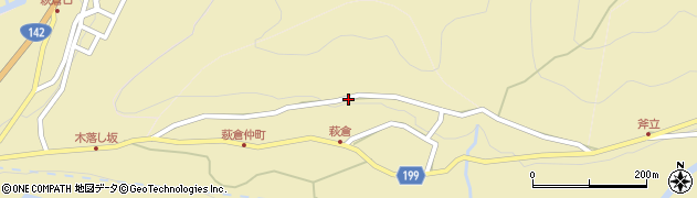 長野県下諏訪町（諏訪郡）萩倉周辺の地図