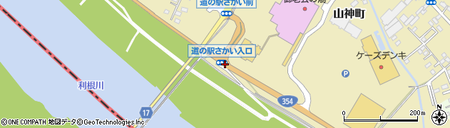道の駅さかい入口周辺の地図