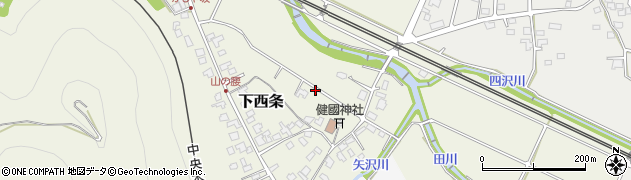 長野県塩尻市下西条周辺の地図