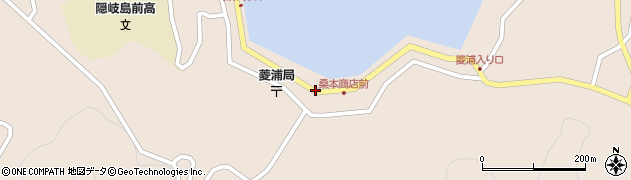 菱浦郵便局前周辺の地図